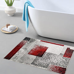 Enera Turkey Embossed 40cm X 60cm DM0005 Multi Red Color Mat - enera