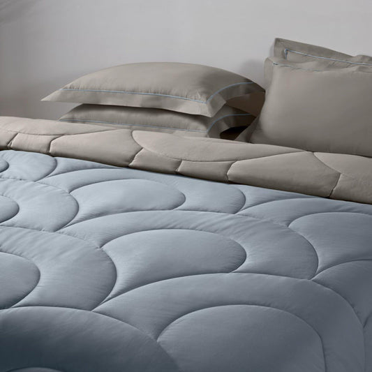 D'Decor Snuggle III Collection Bloomsbury-IsIand Fossil-SurfSpray Color Double Bed in a Bag - enera