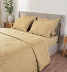 D'Decor Legacy II Collection Warm Sand Quilted Bedspread Set - enera