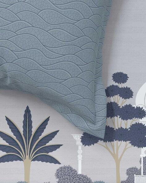 Enera Sanskriti Collection Pichwai -7294 Blue Color Double Bed comforter set - enera