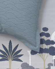 Enera Sanskriti Collection Pichwai -7294 Blue Color Double Bed comforter set - enera