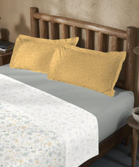 my Trident Quilted Printed Comforter Set 100% Pure Cotton (Set of 4) - enera