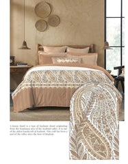 Enera Sanskriti Collection Kanni-7188 Brown Color Double Bed comforter set - enera
