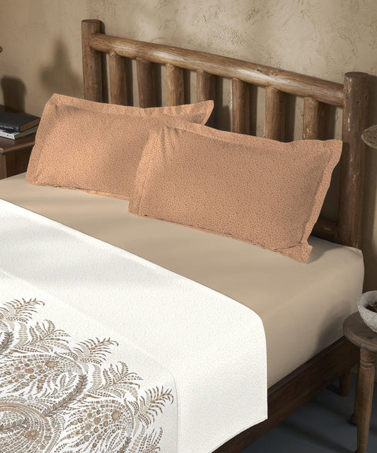 Enera Sanskriti Collection Kanni-7188 Brown Color Double Bed comforter set - enera