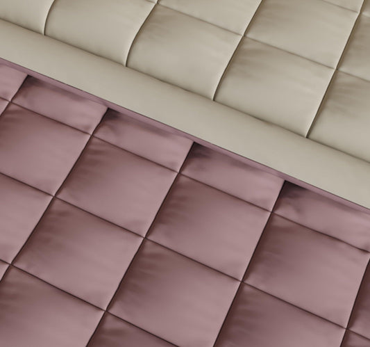 D'Decor Creme Collection Oceana-Dusty Mauve Color Single Bed Comforter - enera