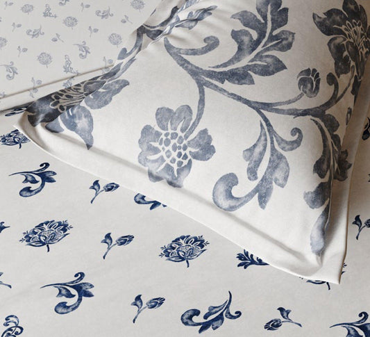 D'Decor Ethnic Window Collection Baronia-Blue Indigo Color EW-001 Double Bed Dohar - enera