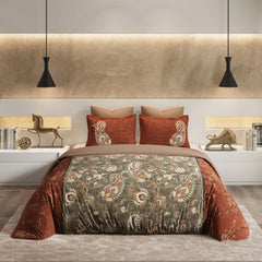 D'Decor Souvenir Collection Arona Potters Clay King Size Double Bedsheet - enera