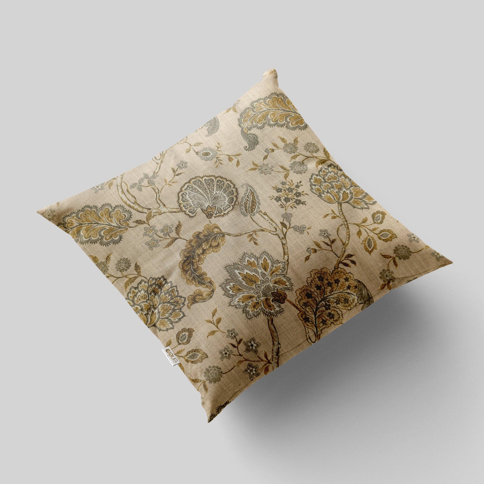 Enera NUH Her Dan Dark Cream Color 16x16 Inch Cushion Cover 