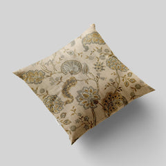 Enera NUH Her Dan Sr No.1009 Dark Cream Color 16x16 Inch Cushion Cover - enera