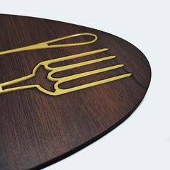 Enera Spoon Fork Wooden Coaster CS0002 - enera