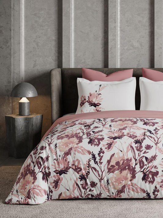 D'Decor Radiance Collection Reverie Powder Pink color Double Bedsheet - enera
