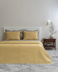 D'Decor Legacy II Collection Golden Palm-Fallen Rock CQ14 Quilted Bedspread Set - enera