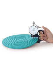 Saprose Crafted Round Dining & Side Table Mat – 23cm, Pack of 4 Include Stand - enera