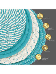Saprose Crafted Round Dining & Side Table Mat – 23cm, Pack of 4 Include Stand - enera