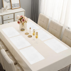 Enera SNFAB Linen Border White Color Table Mat - enera