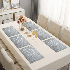 enera Leather Dining & Side Table Mat – 30cm x 45 cm, Pack of 6 - enera