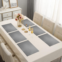 enera Leather Dining & Side Table Mat – 30cm x 45 cm, Pack of 6 - enera