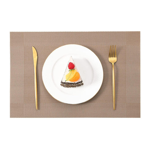 Enera Basketweave 3045 Rose Gold Color Table Mat TM0009 - enera