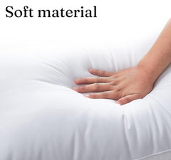 Enera Sleep Essentials Feather Soft Pillow, Microfiber White 17X27 Inch Pillow - enera