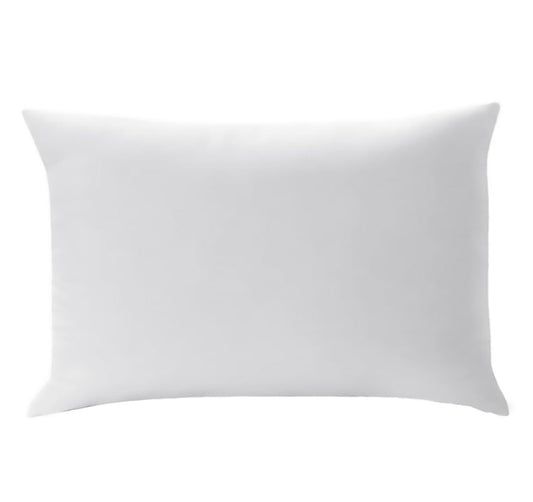 Enera Sleep Essentials Feather Soft Pillow, Microfiber White 17X27 Inch Pillow - enera
