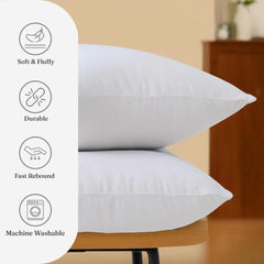 Enera Sleep Essentials Prime Pillow, Polyfiber White Pillow (17X27 Inch) - enera