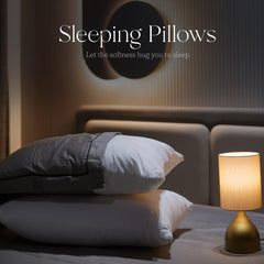 Enera Sleep Essentials Prime Pillow, Polyfiber White Pillow (17X27 Inch) - enera