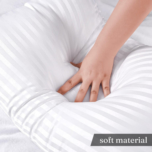 Enera Sleep Essentials Ecozen Soft Pillow, White 17X27 Inch Pillow - enera