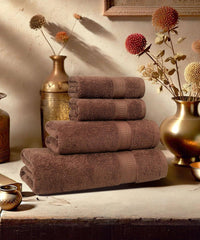 Enera Classic Collection Willow Wood Color 4 Pcs Bath Towel - enera