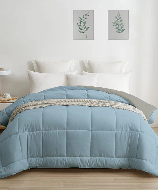 my Trident Quilted Reversible Double Bed Comforter for All Season - enera