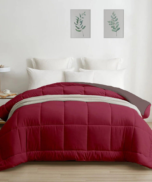 my Trident Quilted Reversible Double Bed Comforter for All Season - enera