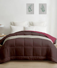 my Trident Quilted Reversible Double Bed Comforter for All Season - enera