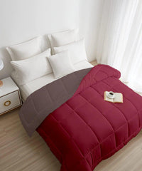 my Trident Quilted Reversible Double Bed Comforter for All Season - enera