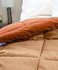 my Trident Quilted Reversible Double Bed Comforter for All Season - enera