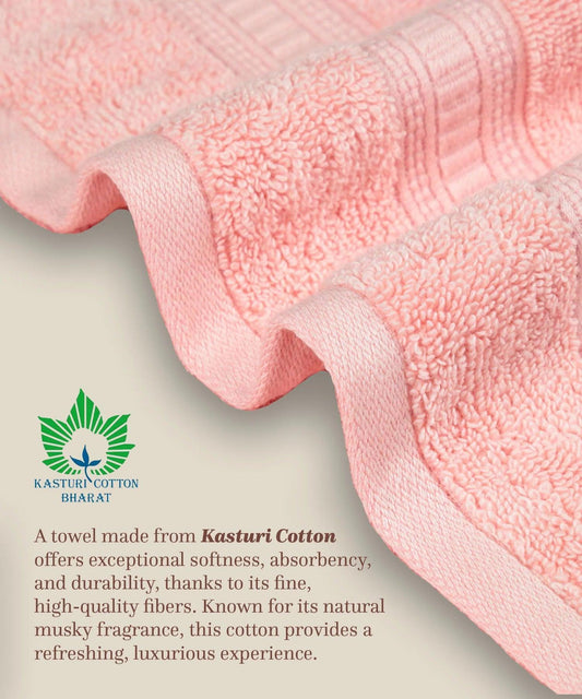 Enera Classic Collection Tender Peach Color 4 Pcs Bath Towel - enera