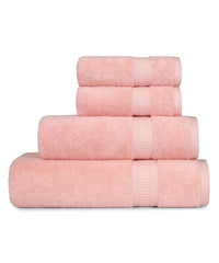 Enera Classic Collection Tender Peach Color 4 Pcs Bath Towel - enera