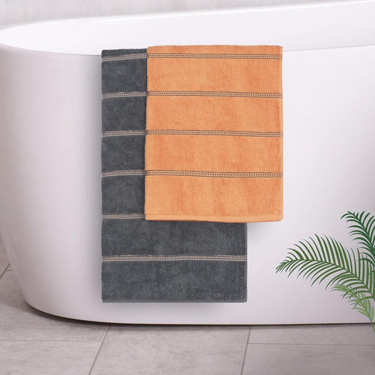 Enera His & Her Collection Lock & key Color 2 Pcs Bath Towel - enera