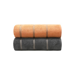 Enera His & Her Collection Lock & key Color 2 Pcs Bath Towel - enera