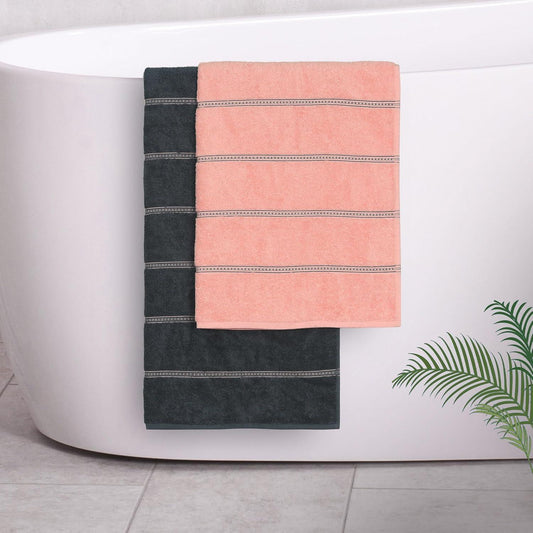 Enera His & Her Collection Candy & Floss Color 2 Pcs Bath Towel - enera