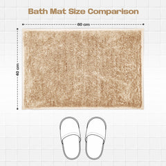 Enera Stello Collection Taupe Color 40x60cm Bath Mat - enera