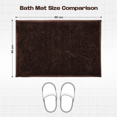 Enera Opal Collection Chocolate Color 40x60cm Bath Mat - enera