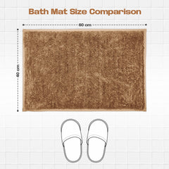 Enera Opal Collection Canyon Brown Color 40x60cm Bath Mat - enera