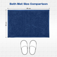 Enera Opal Collection Midnight Blue Color 40x60cm Bath Mat - enera
