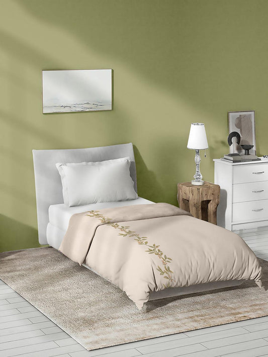 Enera Florida Peach Color Single Bed Comforter - enera