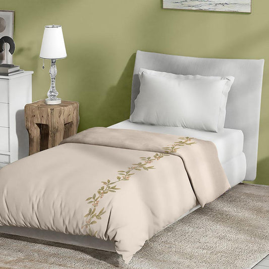 Enera Florida Peach Color Single Bed Comforter - enera