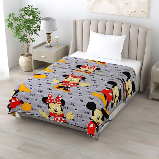 Enera Cambridge Collection Minnie Mouse Grey Color Single Reversible Dohar - enera