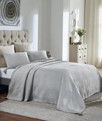 Enera Trio Stripe Light Grey M.& Vanilla G.M. Color King Size Bedcover - enera