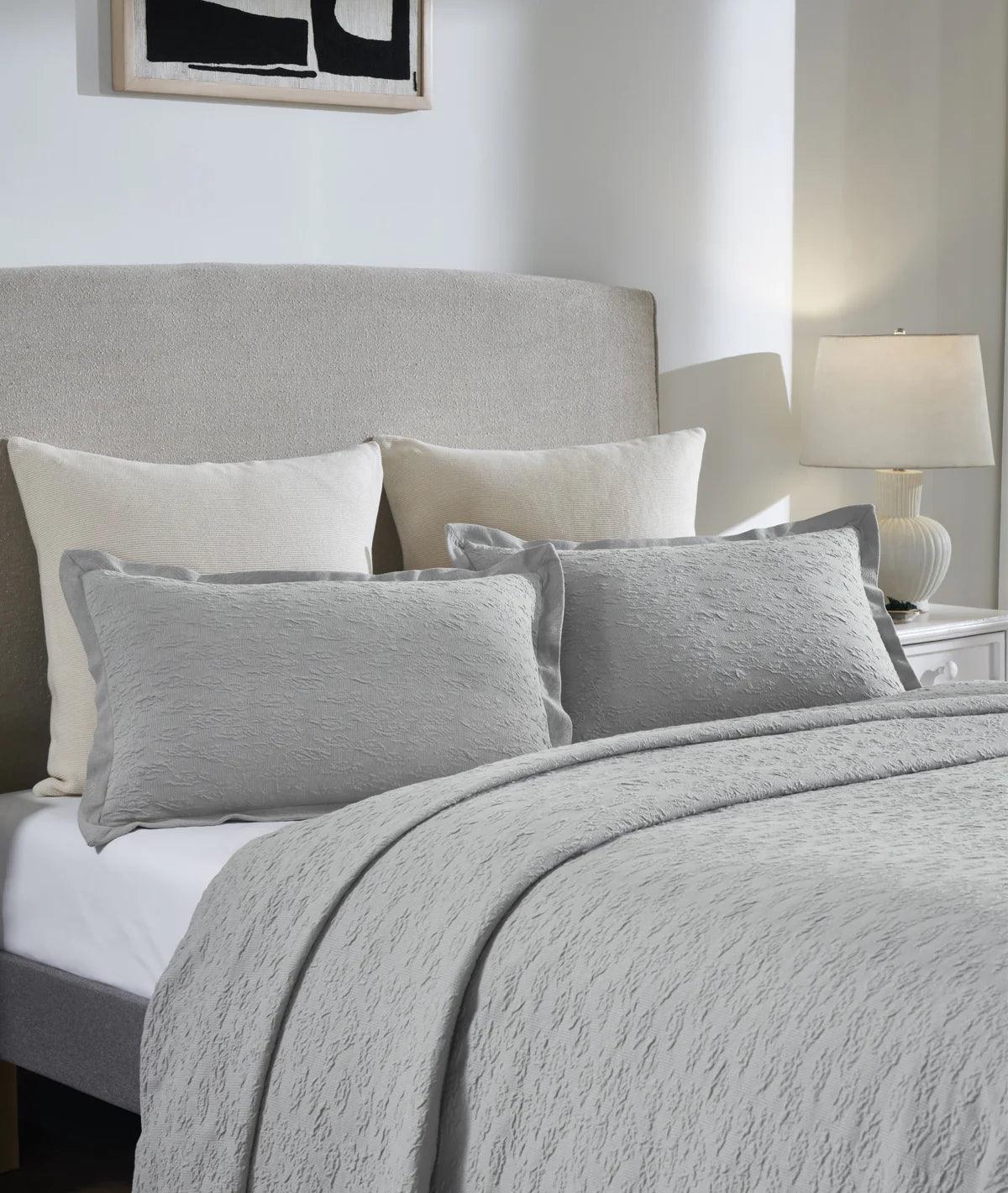 Enera Eden Light Grey Color King Size Bedcover - enera