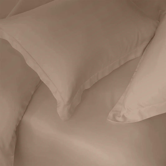 Enera Charm Collection Ash Mauve Color Plain King Size Double Bedsheet - enera