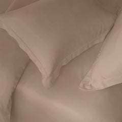 Enera Charm Collection Ash Mauve Color Plain King Size Bedsheet-600 TC(100% Cotton) - enera