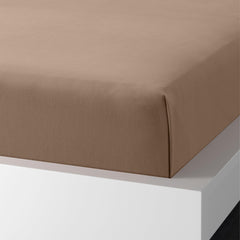 Enera Charm Collection Ash Mauve Color Plain King Size Bedsheet-600 TC(100% Cotton) - enera